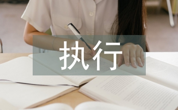 執(zhí)行局長述職報告